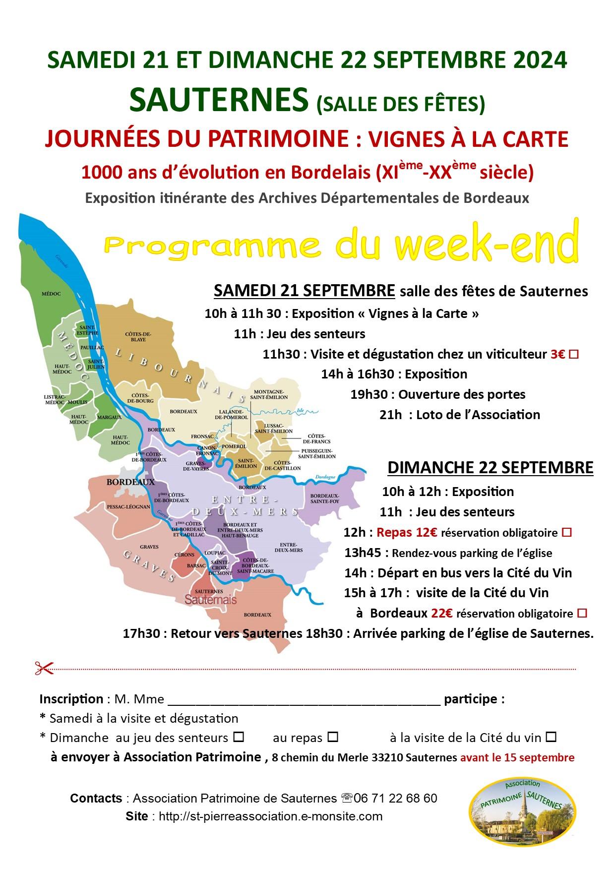 INSCRITION ET PROGRAMME JOURNEES