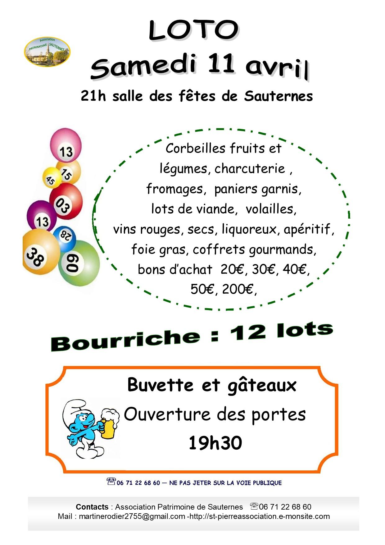 Affiche loto 11 avril 2026