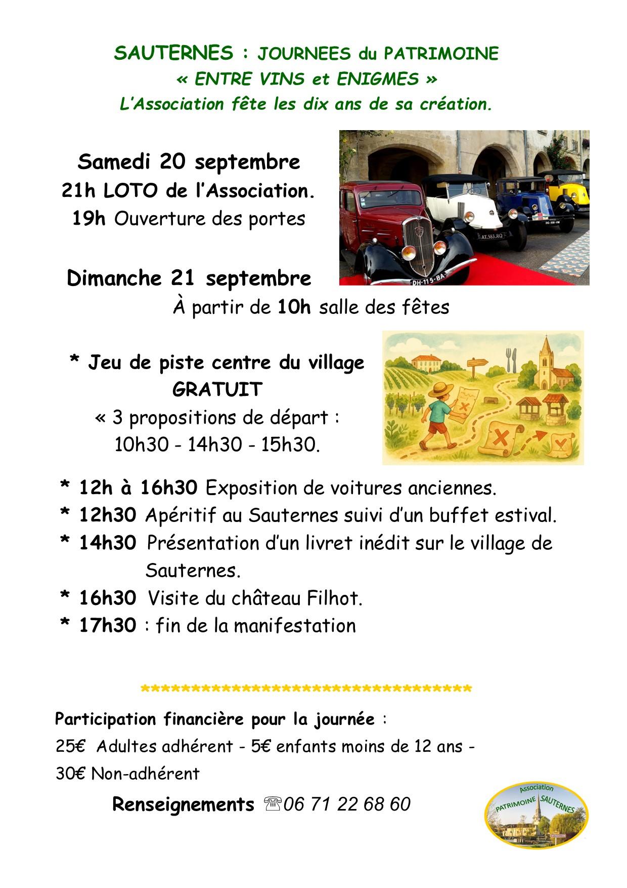 Affiche  journees patrimoine 2025
